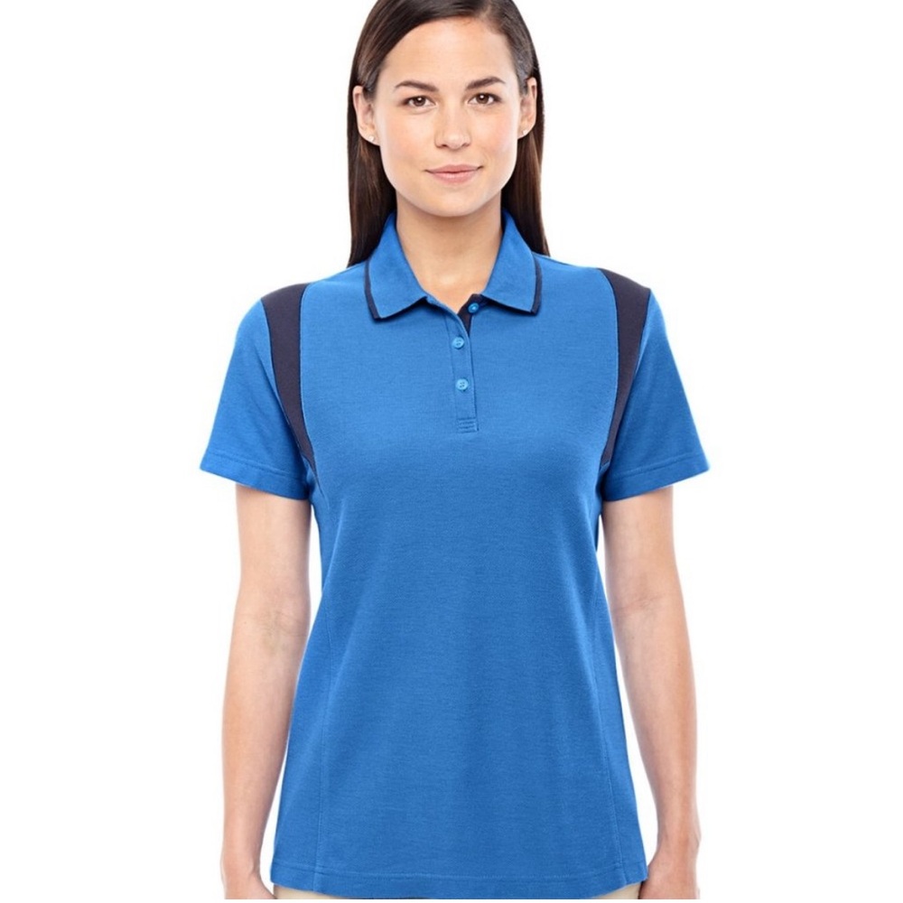 NEW! Ladies Sport Blue Active Golf Polo Shirt